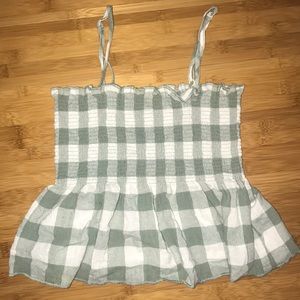 Pacsun Plaid Crop Top